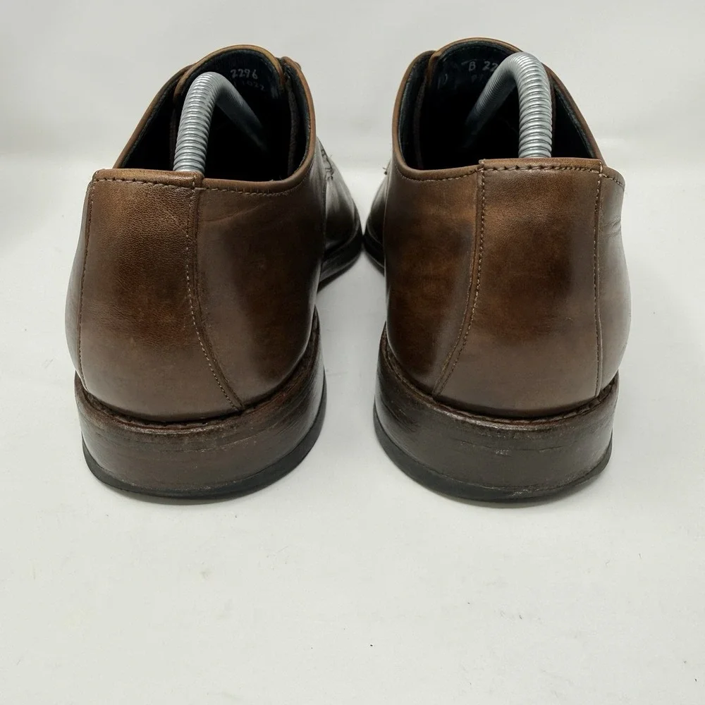 Allen Edmonds Crosby Street Split‎ Toe Derby Shoes Brown Leather USA 10B 2296